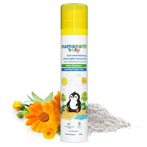 Mamaearth Baby Rich Moisturizing Ultra Light Sunscreen-50g