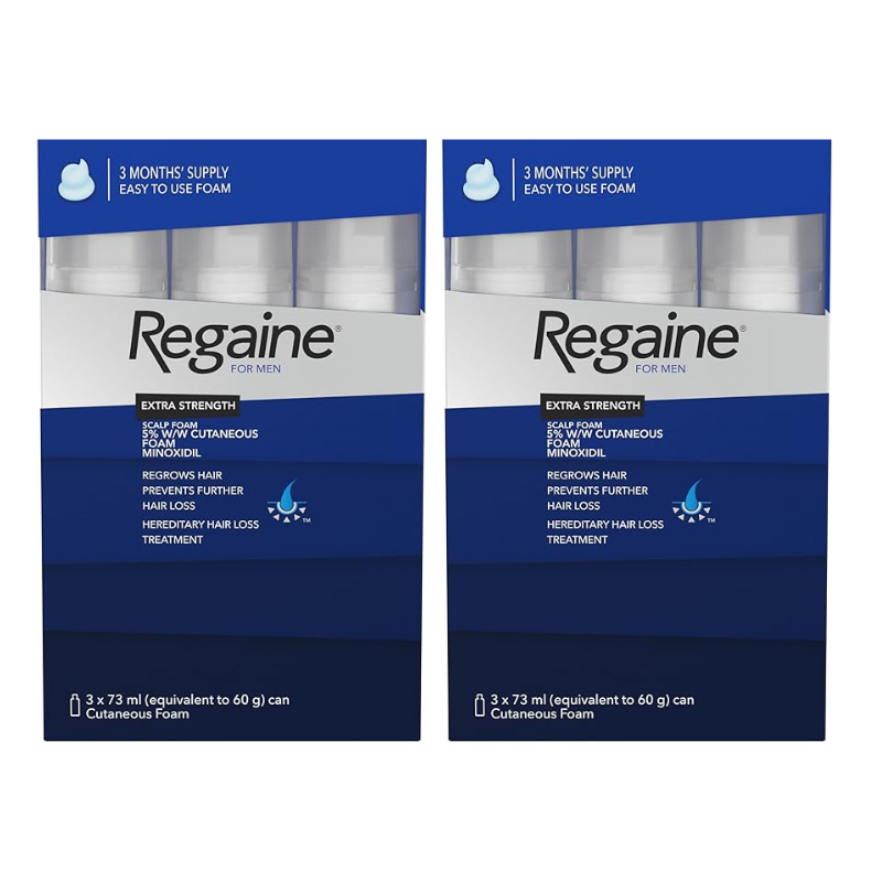 Regaine for Men Extra Strength Scalp Foam 73ml (triple pack) 