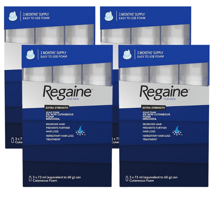 Regaine for Men Extra Strength Scalp Foam 73ml - 3 Pack