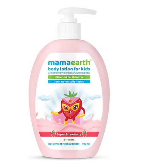 Mamaearth Super Strawberry Body Lotion for Kids Strawberry 400 - ml