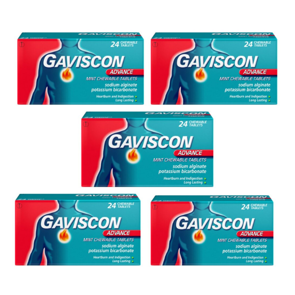 Gaviscon Advance Mint Chewable- 24 Tablets — Cured Pharmacy