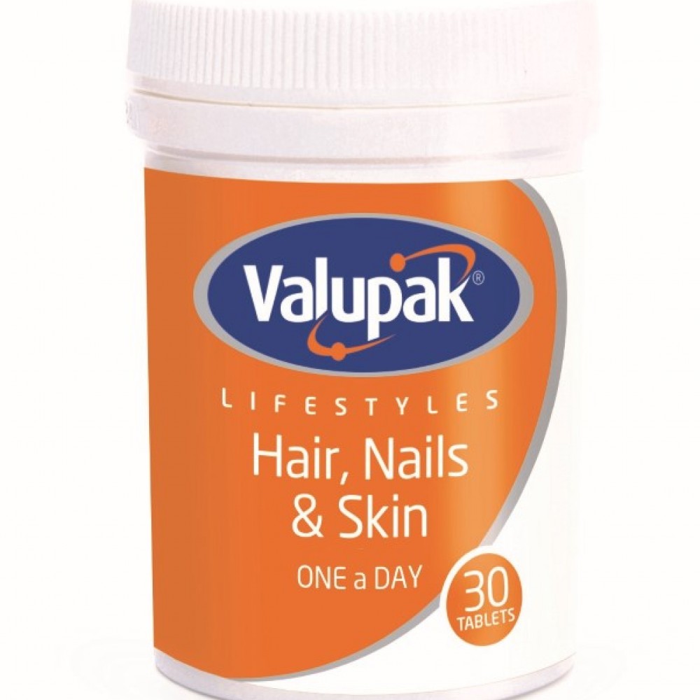 Valupak Lifestyles Hair Nails & Skin Tablets 30s