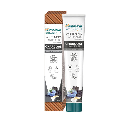 Himalaya Botanique Whitening Antiplaque Toothpaste Charcoal + Black Seed Oil 75 ml