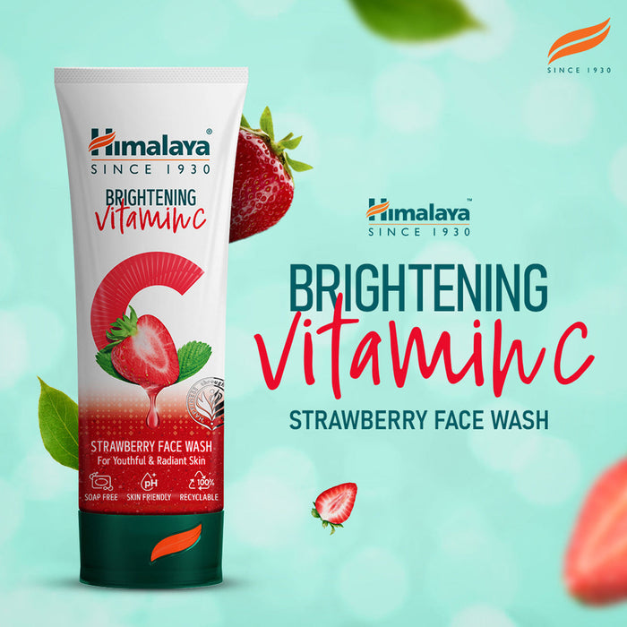 Himalaya Herbals Brightening Vitamin C Strawberry Face Wash -50 ml