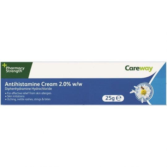 Careway Antihistamine Cream 2.0% w/w 25g