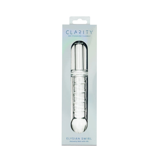 Clarity - Glass Dildo - Elysian Swirl