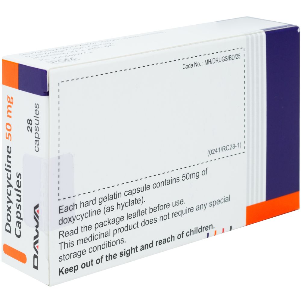 Doxycycline 50mg 28 Capsules for Acne