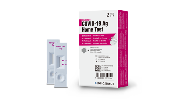 Cured Pharmacy COVID-19 home test kit with nasal swab and test cassette for quick virus detection at home