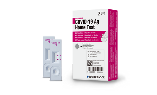 Cured Pharmacy COVID-19 home test kit with nasal swab and test cassette for quick virus detection at home