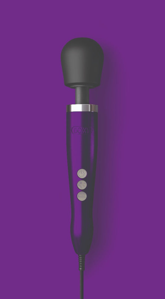 Purple Doxy Die Cast toy figure with detailed features and shiny purple finish, showcasing a collectible Doxy brand character.
