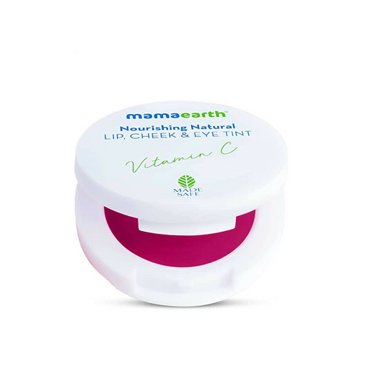 Mamaearth Nourishing Natural Lip Cheek & Eye Tint with Vitamin C & Rose - 4g