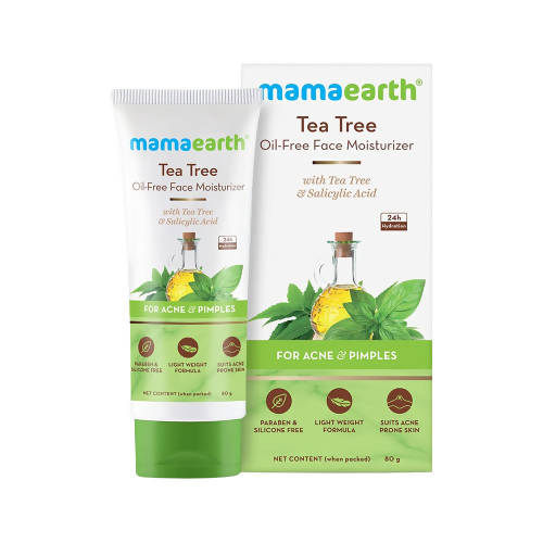 Mamaearth Tea Tree Oil Free Moisturizer For Face For Oily Skin 80ml