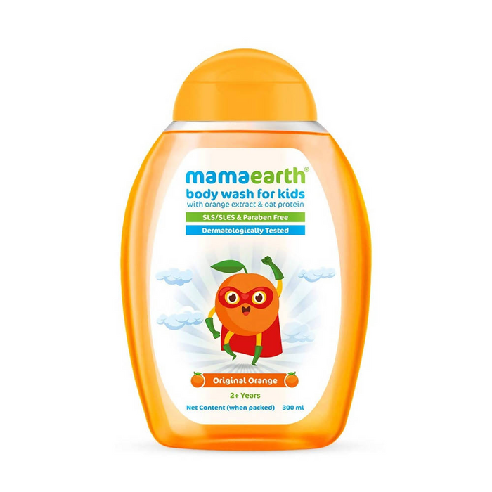 Mamaearth Original Orange Body Wash For Kids with Orange & Oat Protein -300 ml