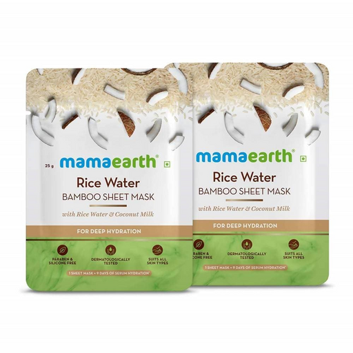 Mamaearth Rice Water Bamboo Sheet Mask