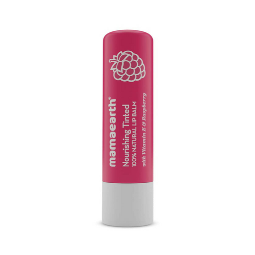 Mamaearth Vitamin E and Raspberry Tinted 100% Natural Lip Balm