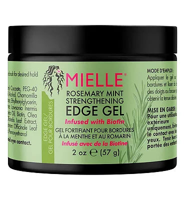 Mielle, Rosemary Mint Strengthening Edge Gel, 57 g