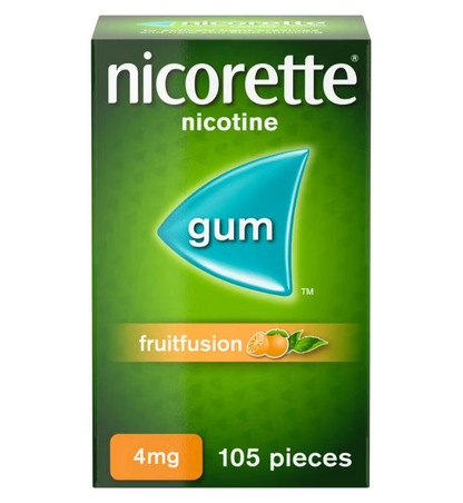 Nicorette Gum Fruitfusion 4mg