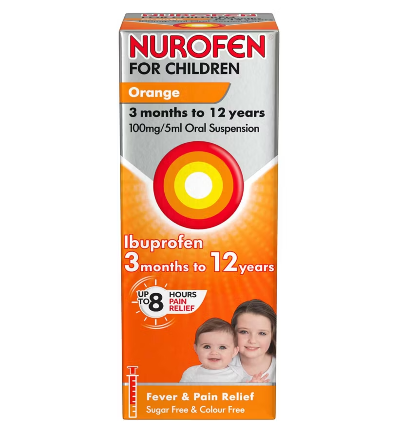 Nurofen For Children Orange Flavour 100mg/5ml