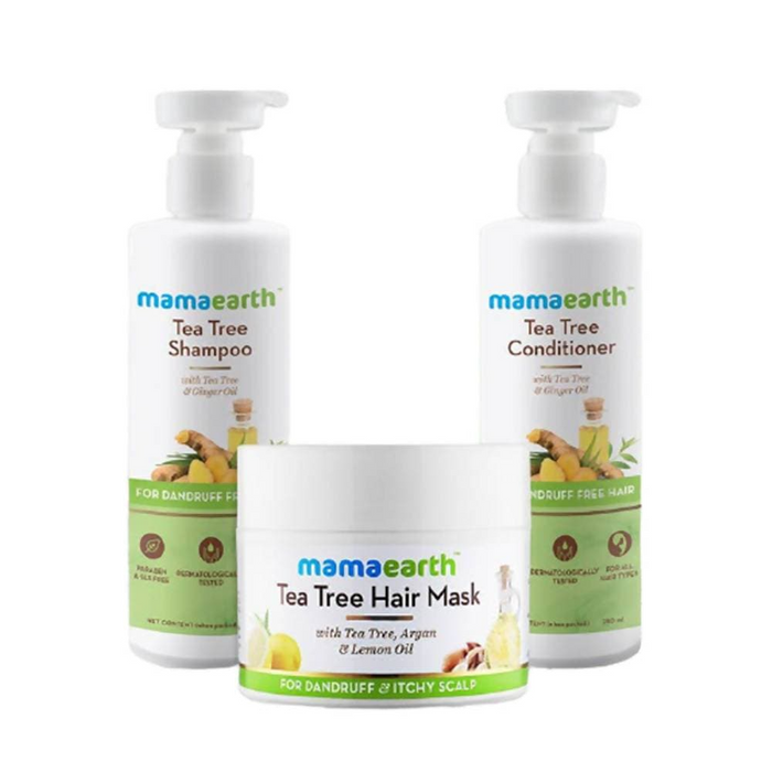 Mamaearth Tea Tree Anti-Dandruff Hair Regime Kit