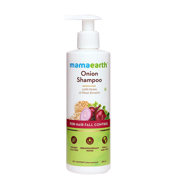 Mamaearth Onion Shampoo For Hair Fall Care -250 ml