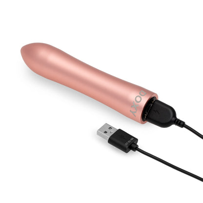 Pink Doxy Bullet vibrator from Doxy, compact and smooth with a rounded tip, designed for discreet pleasure and easy handling.