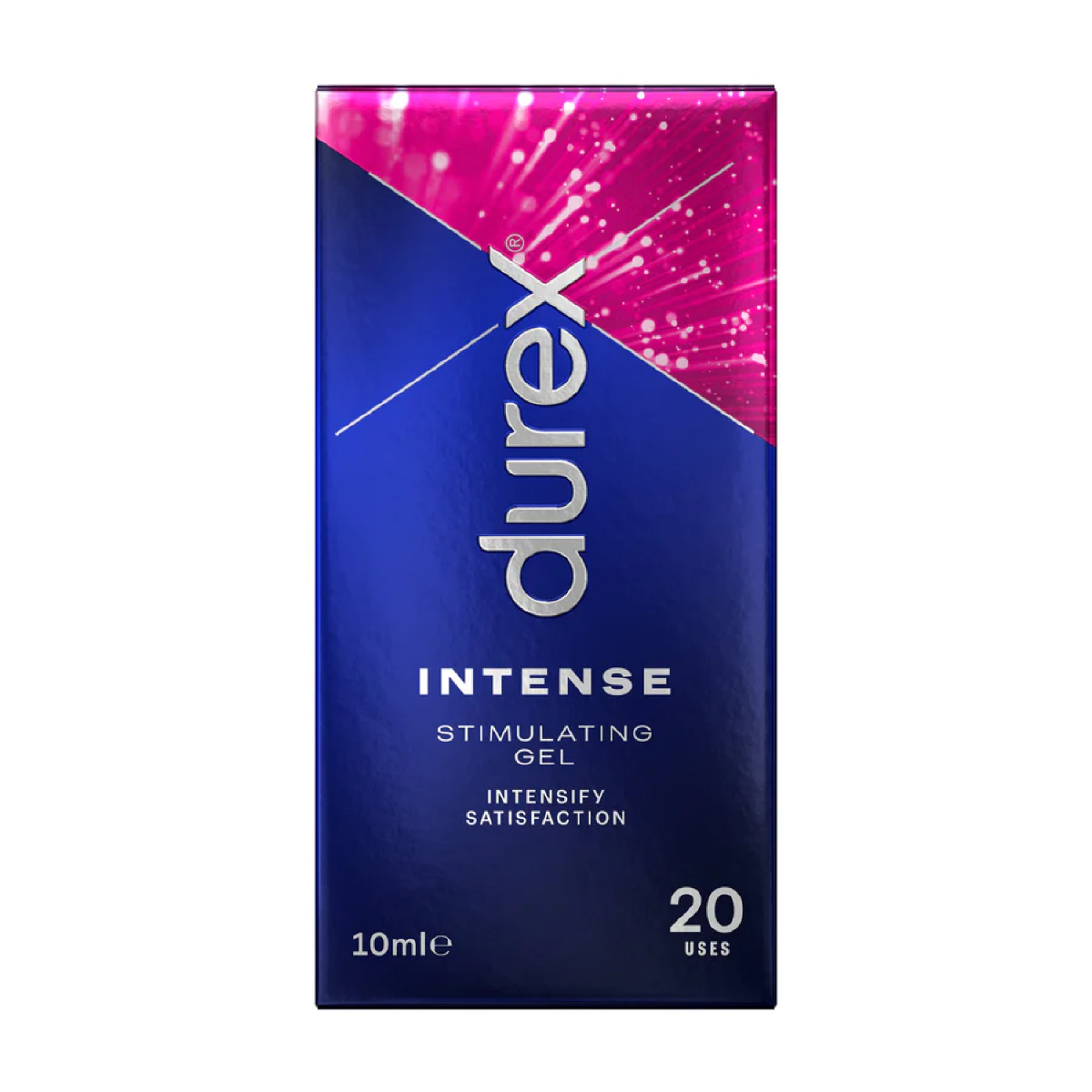 Durex Intense Gel 10ml tube with label, designed for enhancing pleasure and sensation during intimacy.