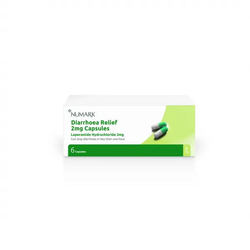 Numark Diarrhoea Relief 2mg Capsules Loperamide Hydrochloride 2mg - 6's