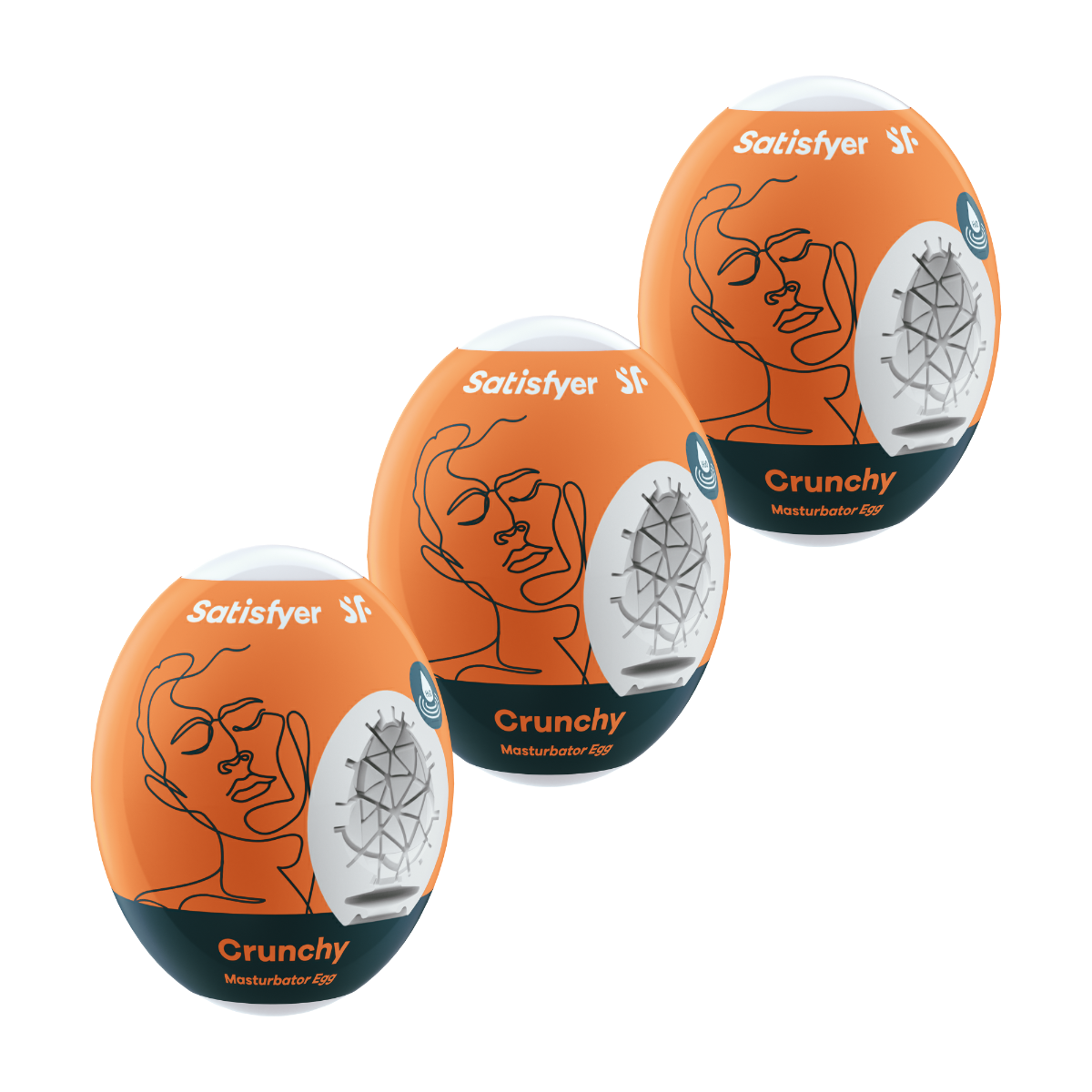 Satisfyer 3er Set Crunchy - Orange