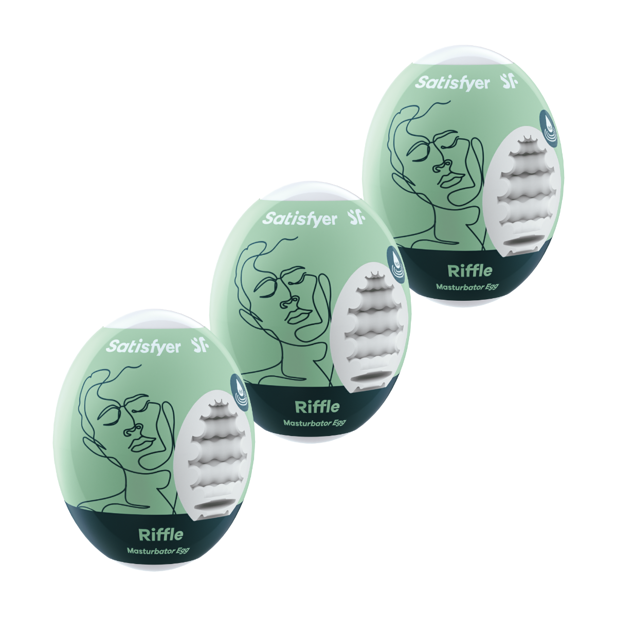 Satisfyer 3er Set Riffle - Light Green