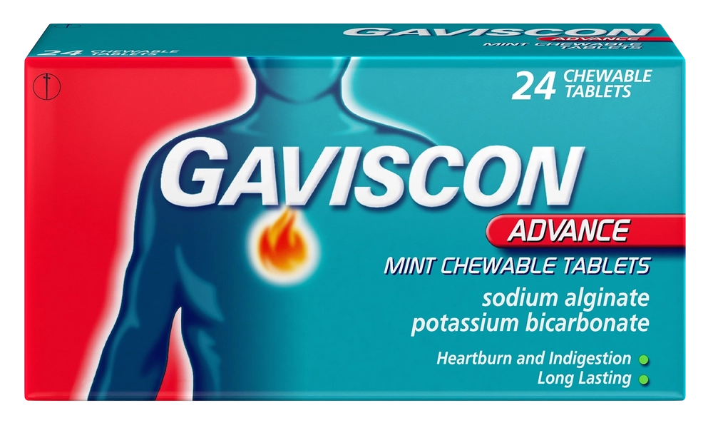 Gaviscon Advance Mint Chewable- 24 Tablets