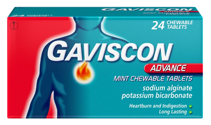 Gaviscon Advance Mint Chewable- 24 Tablets