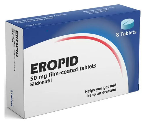 Eropid Sildenafil 50mg Tablet – 8 Tablets