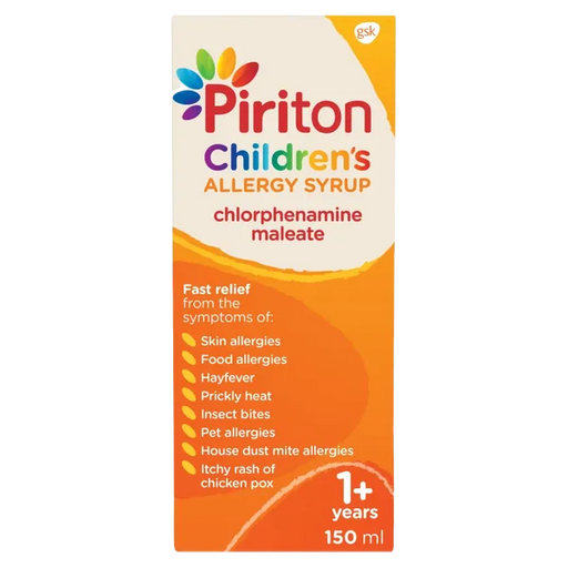 Piriton Hayfever & Allergy Relief Syrup for Children-150ml | x3 Pack