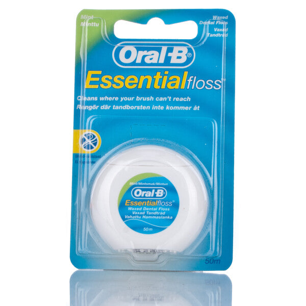 Oral-B Essential Waxed Dental Floss - 50m