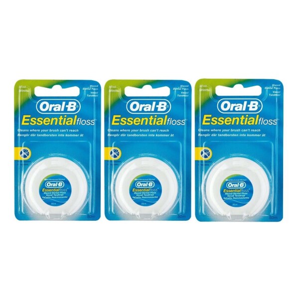 Oral-B Essential Waxed Dental Floss - 50m