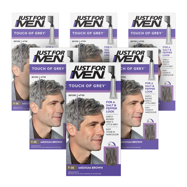 Just For Men Touch of Grey Hair Dye Medium Brown T-35