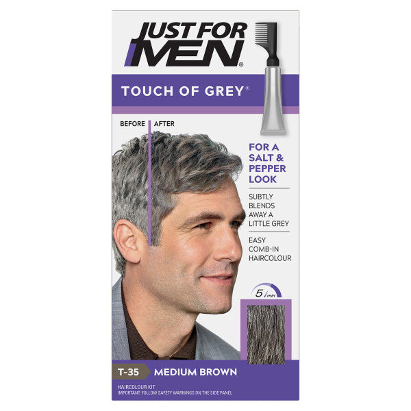 Just For Men Touch of Grey Hair Dye Medium Brown T-35