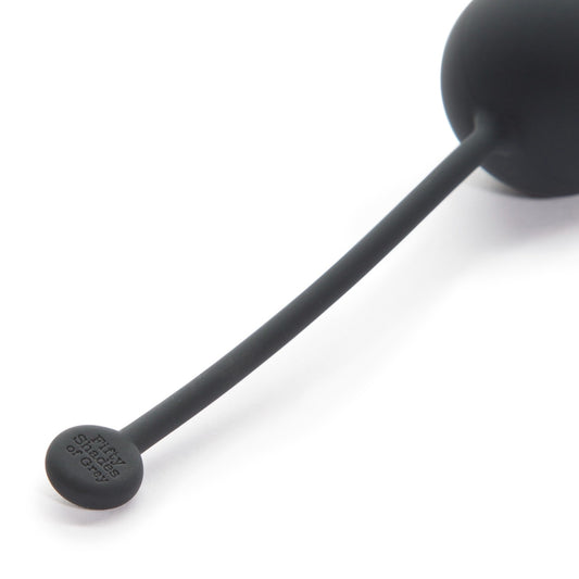 Fifty Shades of Grey Tighten and Tense Silicone Jiggle Balls, smooth silicone design for pelvic strengthening and sensation.