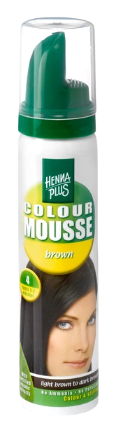 Hennaplus colour mousse range Brown 75ml