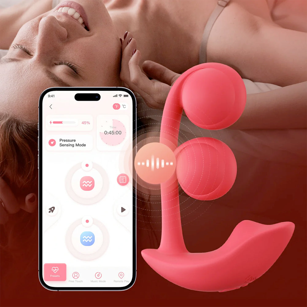 Honey Play Box - Melody - Twin Balls Clit & G Spot Vibrator (App Controlled, Pressure Sensing)