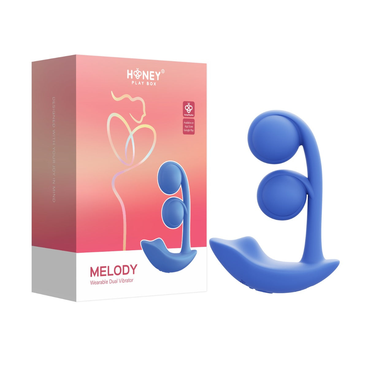 Honey Play Box - Melody - Twin Balls Clit & G Spot Vibrator (App Controlled, Pressure Sensing)