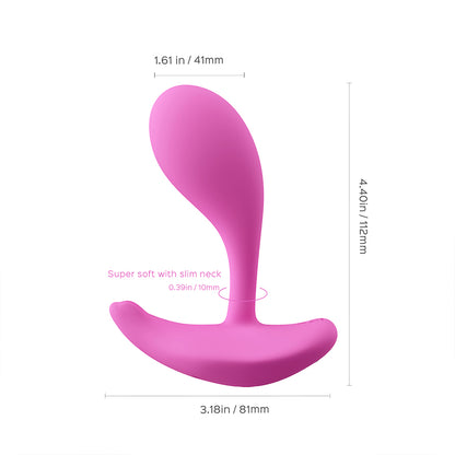 Honey Play Box Oly 2 wearable clitoral and G-spot vibrator in pale pink with app control and pressure sensing features.