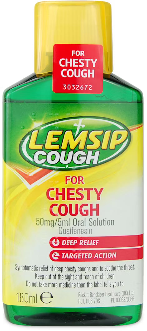 Lemsip Cough For Chesty Cough – 180ml