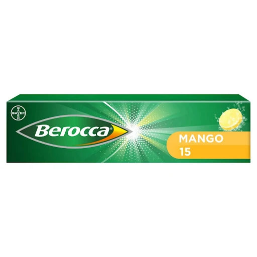Berocca Mango Energy Vitamin Tablets 15 Tablets