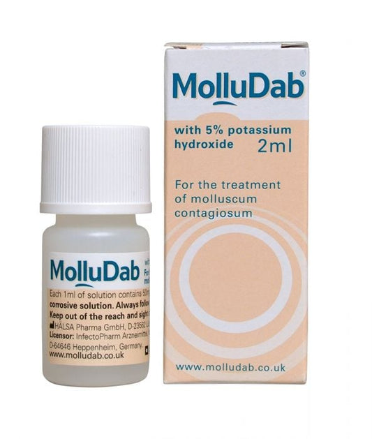 MolluDab Solution (5% Potassium Hydroxide)  - 2ml