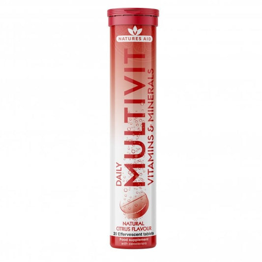 Natures Aid Daily MultiVit Natural 20 Effervescent Tablets 