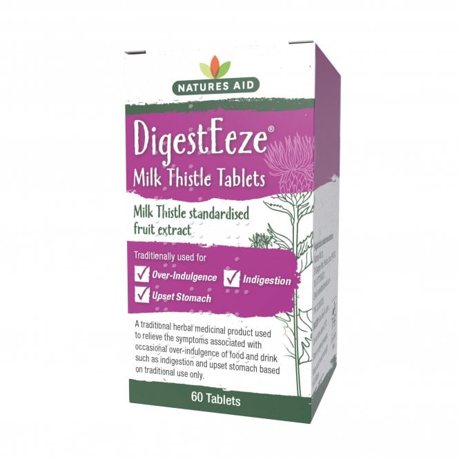 Natures Aid DigestEeze 60 Milk Thistle Tablets