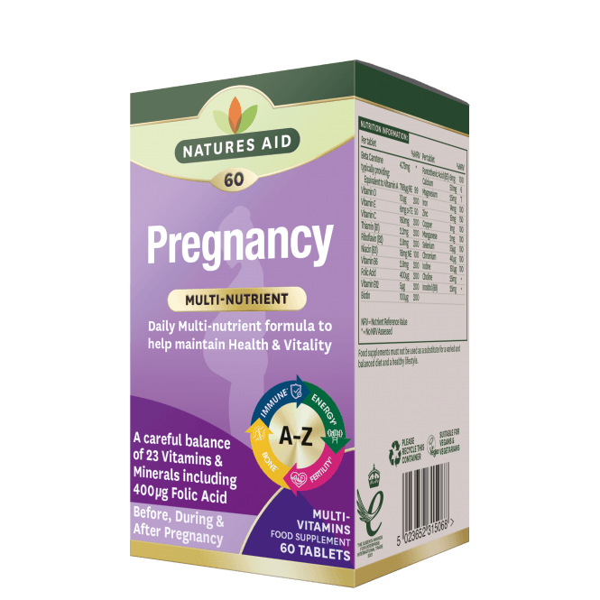 Natures Aid Pregnancy Multi-Nutrient 60 Tablets