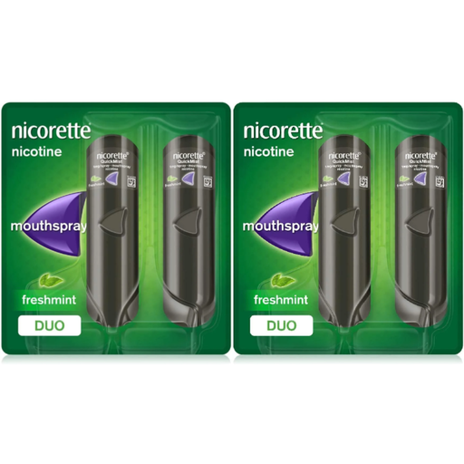 Nicorette Quickmist 1mg Freshmint Mouthspray 8 Week Bundle