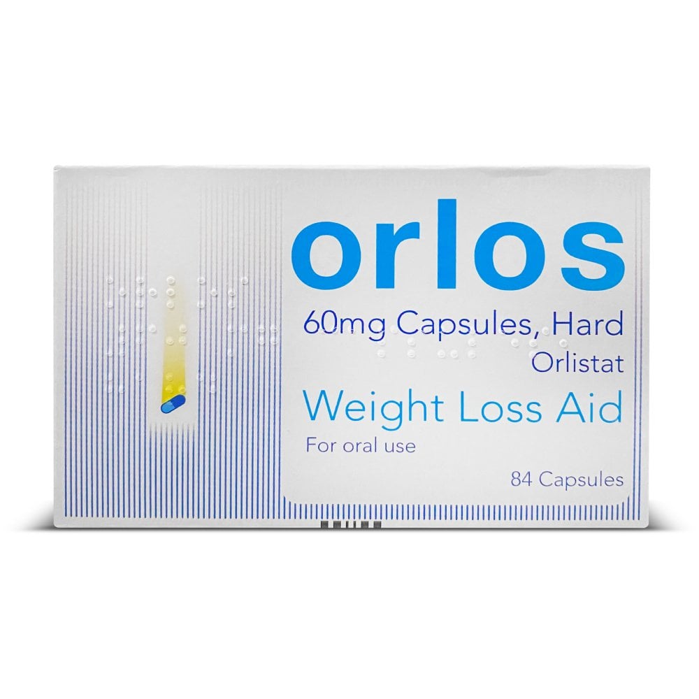 Orlos (Orlistat) 60mg Weight Loss Aid - 84 Capsules